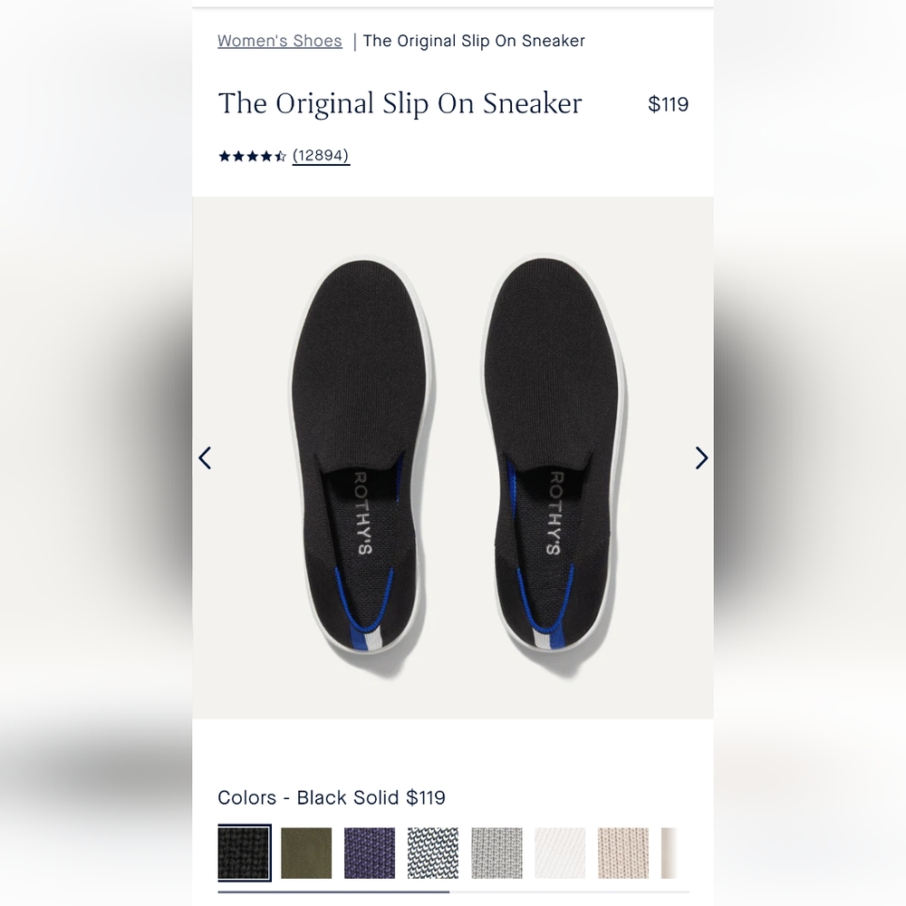 Rothy's sneaker size 6